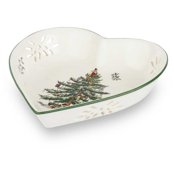 Блюдо-сердце 18см Spode Рождественская ель