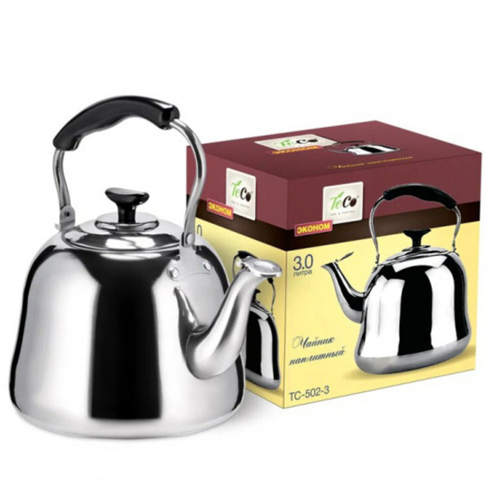 Чайник из нержавеющей стали 3л «TECO» TC-502-3