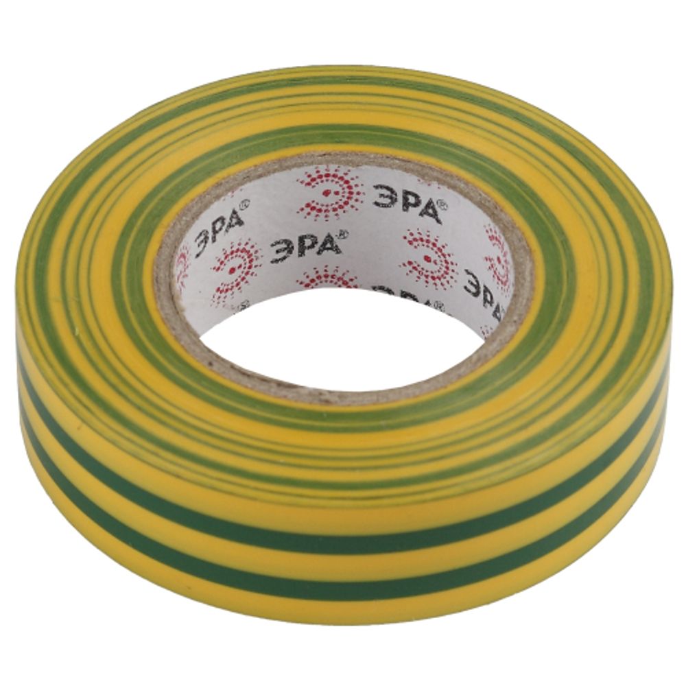 Изолента ЭРА ET1520YG ПВХ 15мм х 20м желто-зеленая | Изолента