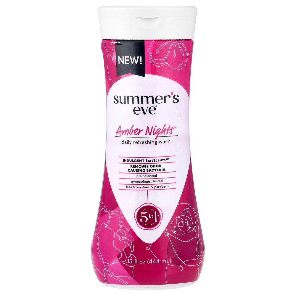 Summer's Eve, освежающий гель для душа 5 в 1™, Amber Nights™, 444 мл (15 жидк. унций)