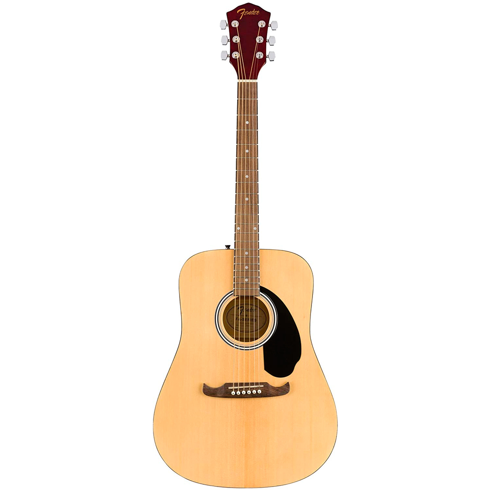 FENDER FA-125 акустическая гитара, форма корпуса - дредноут, цвет натуральный, верхняя дека - ель, нижняя дека и обечайка - липа, гриф - махагони, накладка грифа - орех, бридж - орех, 20 ладов, колки - литые, фурнитура - хром. Чехол к комплекте.