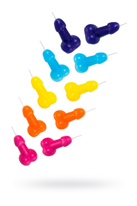 Набор свечи Pecado BDSM, «Мини-пенис», 10 шт