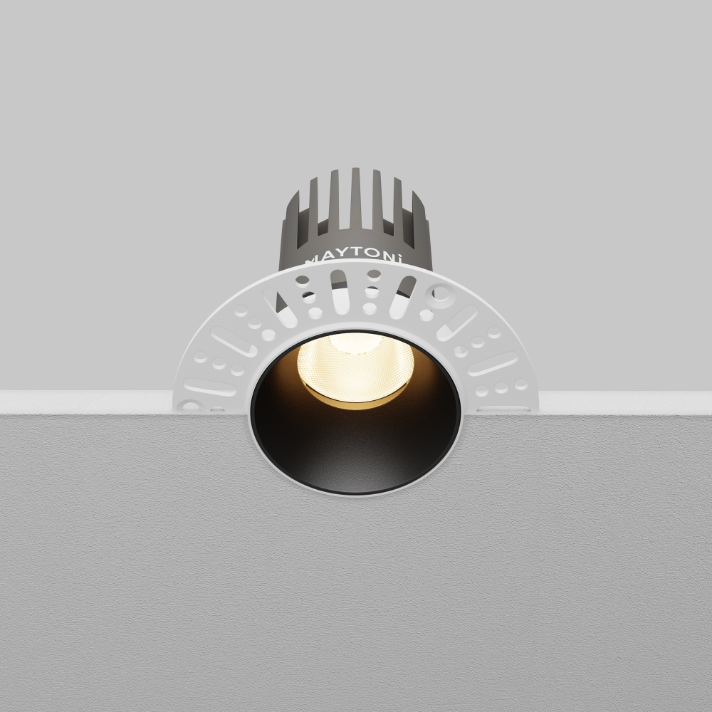 Встраиваемый светодиодный светильник Maytoni Dip DL119-10W-3K-TRS-B