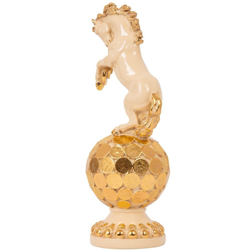 Скульптура Конь на шаре Айвори