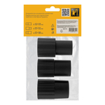 Комплект адаптеров для подключения пылесоса к электроинструменту 32-35-38 мм Denzel