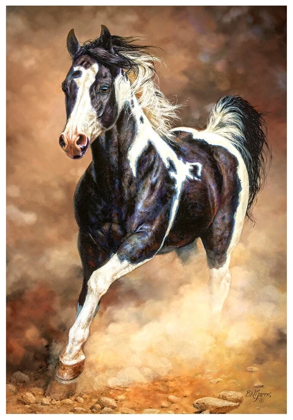 Пазл Castorland "Бегущая лошадь", 1000 деталей, C-103690, картонная основа, от 12 лет