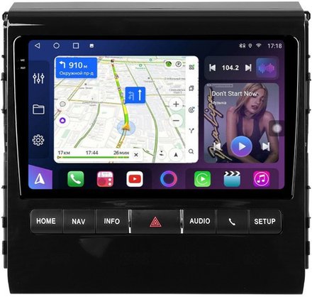 Магнитола для Toyota Land Cruiser 200 2015-2021 (с JBL и 360, рамка тип 1) - FarCar BM9-9106F1 монитор 9.5" QLED на Android 14, TS10, 4+32Гб, CarPlay, 4G SIM-слот