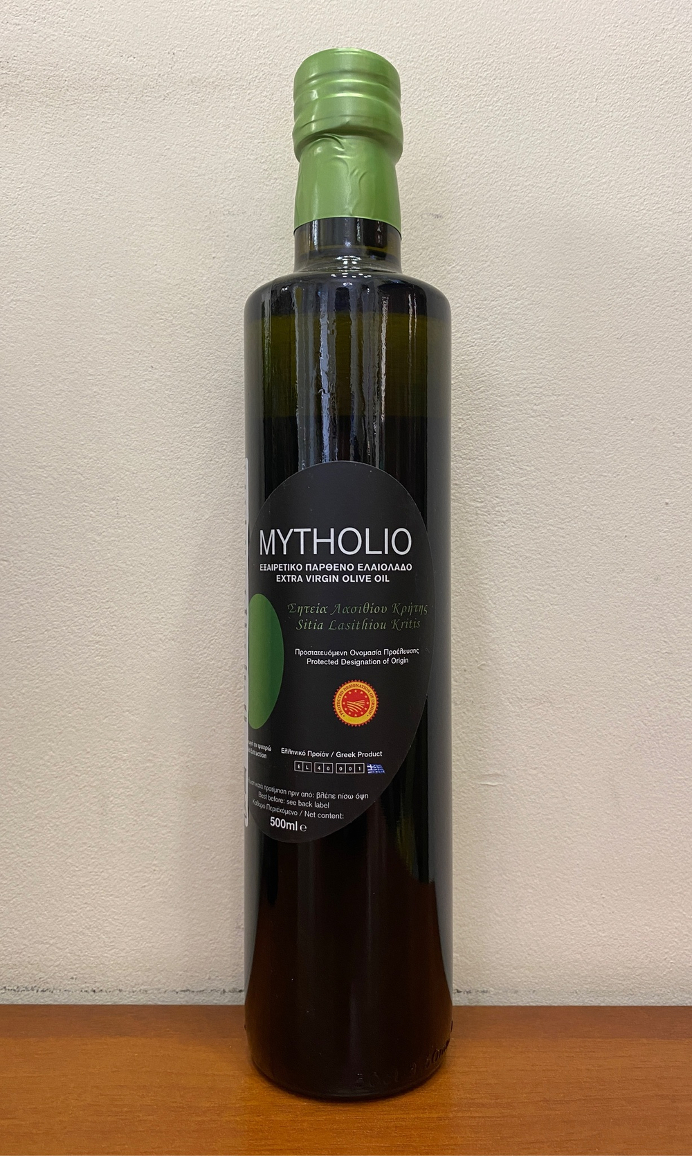 Оливковое масло греческое MYTHOLIO P.D.O. Sitia (Крит) Extra Virgin 500 мл Греция
