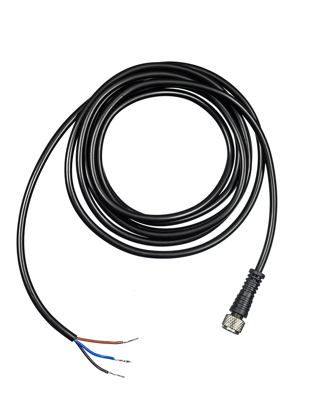 Кабель с разъёмом 2 метра. Разъём M8 прямой. 3-pin KJT-J8S3-TA