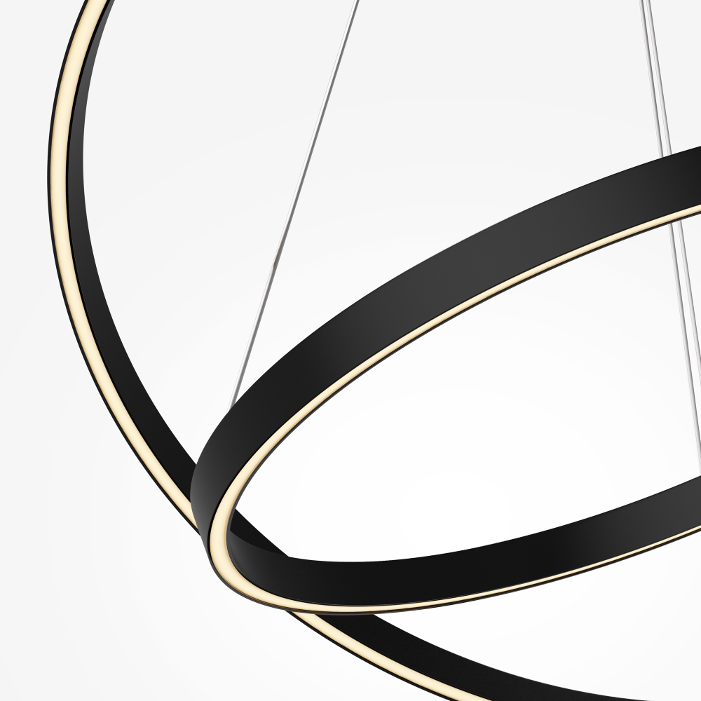 Люстра подвесная светодиодная Maytoni Rim MOD058PL-L74BK