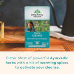 Organic India, Очищающий чай с тулси, без кофеина, 18 пакетиков, 28,8 г (1,02 унции)