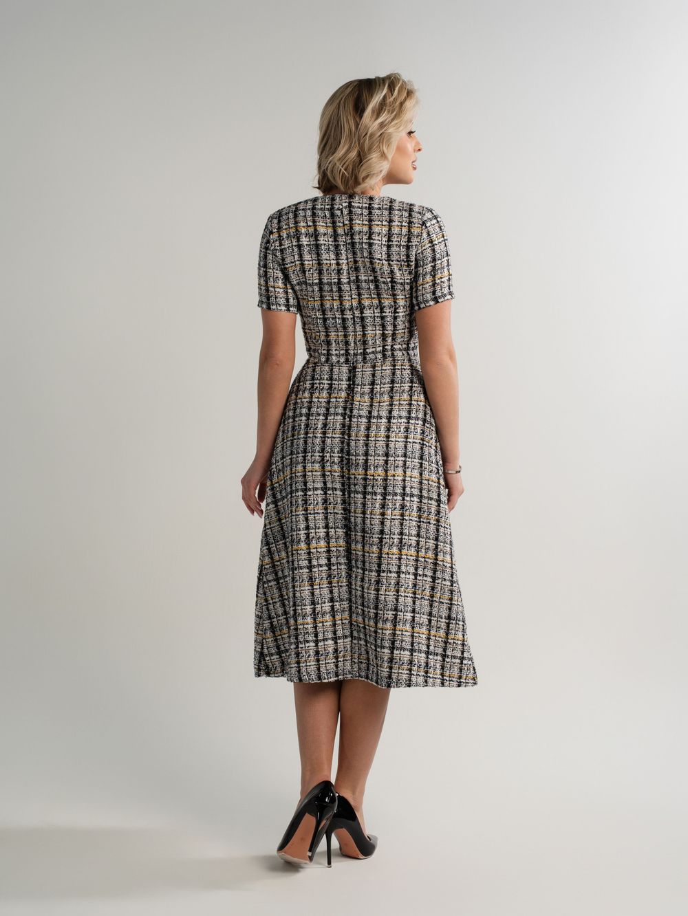 Платье твидовое Парижанка (серое) П15093-10М LT Collection