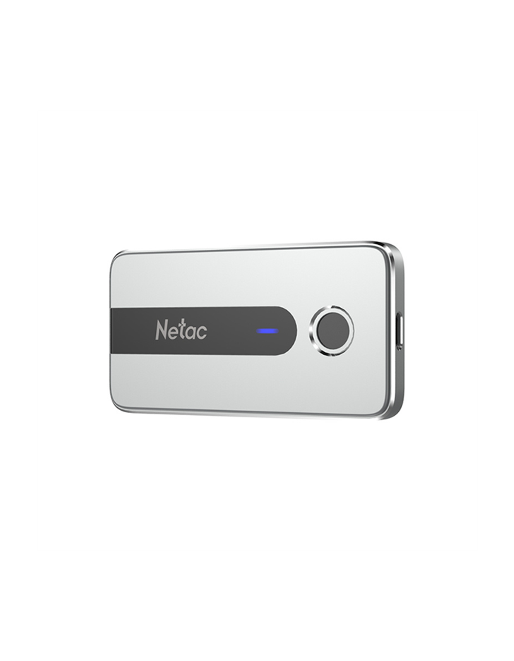 Ssd накопитель Netac Z11 1TB USB 3.2 Gen 2 Type-C External SSD AES 256-bit Fingerprint Encryption, R/W up to 550MB/480MB/s,with USB-C to USB-A cable and USB-A to USB-C adapter 3Y wty