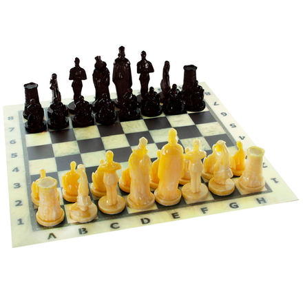 Шахматы "Рыцари" (инь-янь) для досок 35*35 см