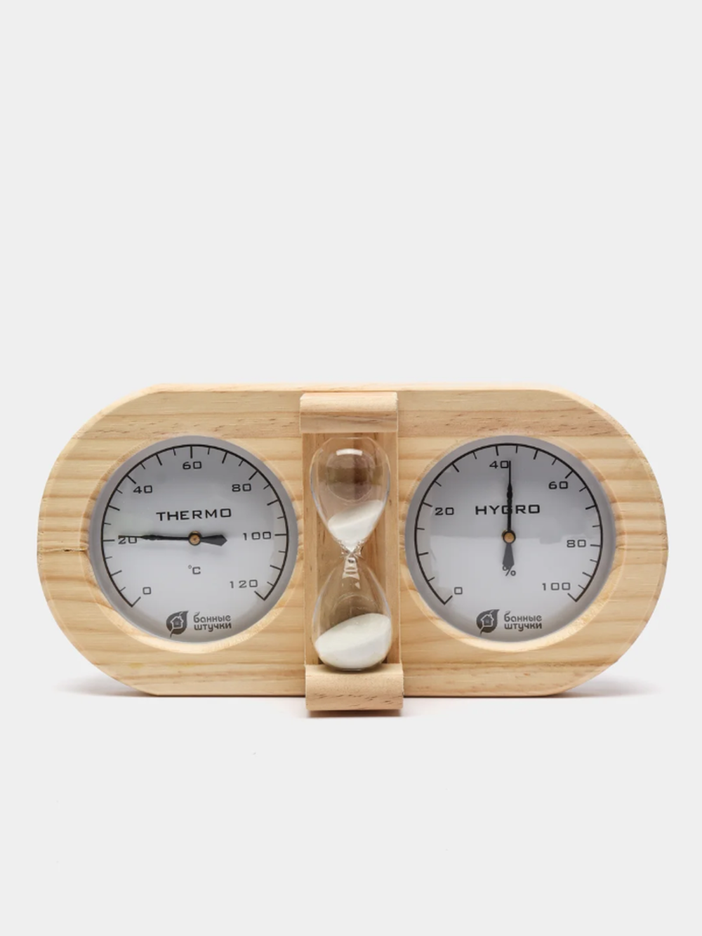 Термометр с гигрометром Банные штучки с песочными часами, 27х13.8х7.5 см 18028
