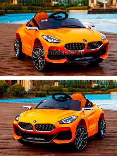 Детский электромобиль «BMW Z4» оранжевый