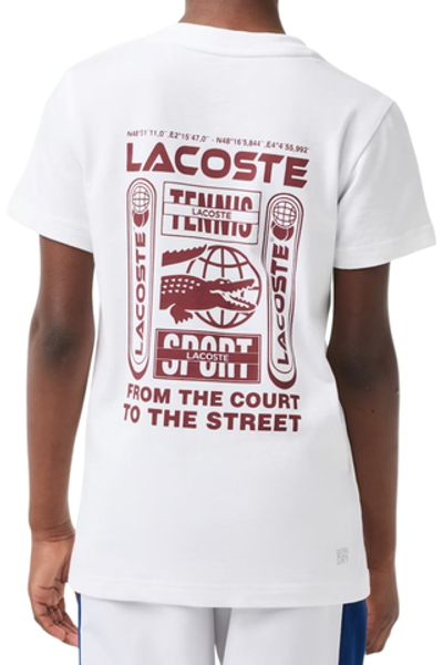 Футболка для мальчика теннисная Lacoste Cotton Jersey Tennis T-Shirt - white