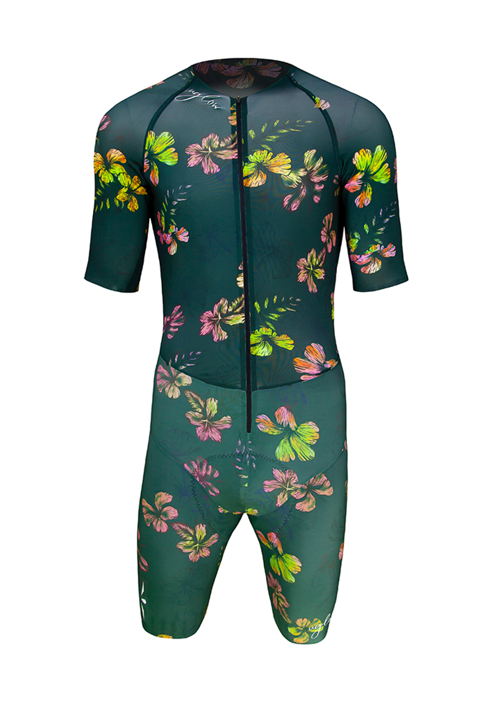 ВЕЛОКОСТЮМ SPEED TT SUIT | HIBISCUS FLORAL DARK GREEN