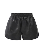 Шорты мини из кожи