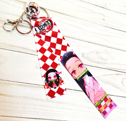 Тканевые брелоки с бубенчиками аниме "Клинок, рассекающий демонов" - Незуко