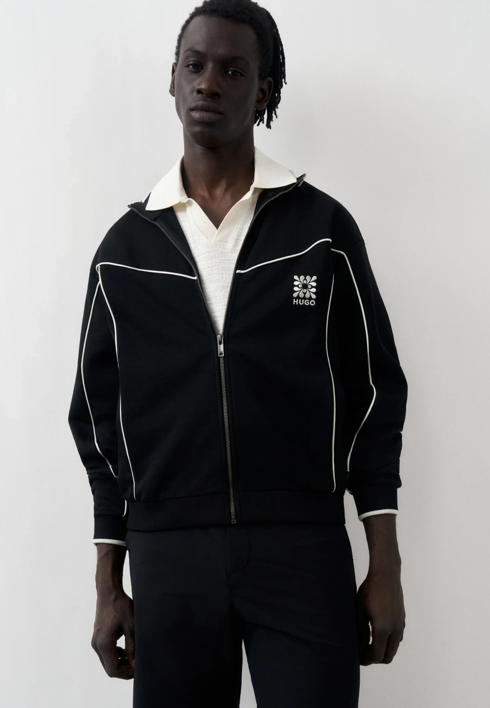 Толстовка на молнии Hugo - Black