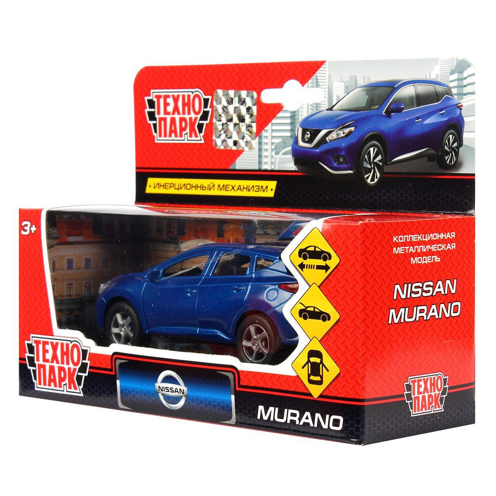 Модель ин. мет. "Nissan Murano" 12см, двер, баг, коробка SB-17-75-NM-N(BU)-WB (Технопарк)