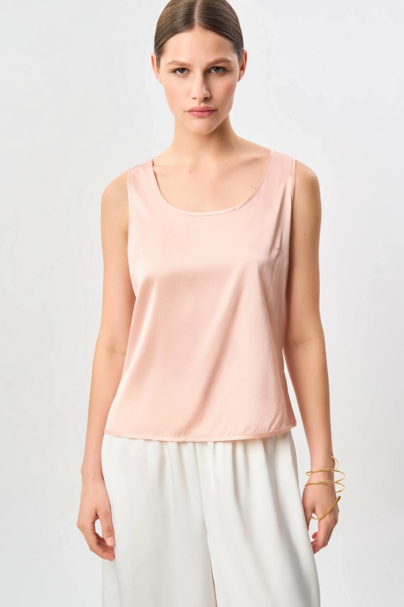 Топ без рукавов из шелка