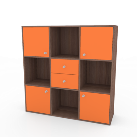 Стеллаж КарИВи Джери Бодего Темный Оранжевый