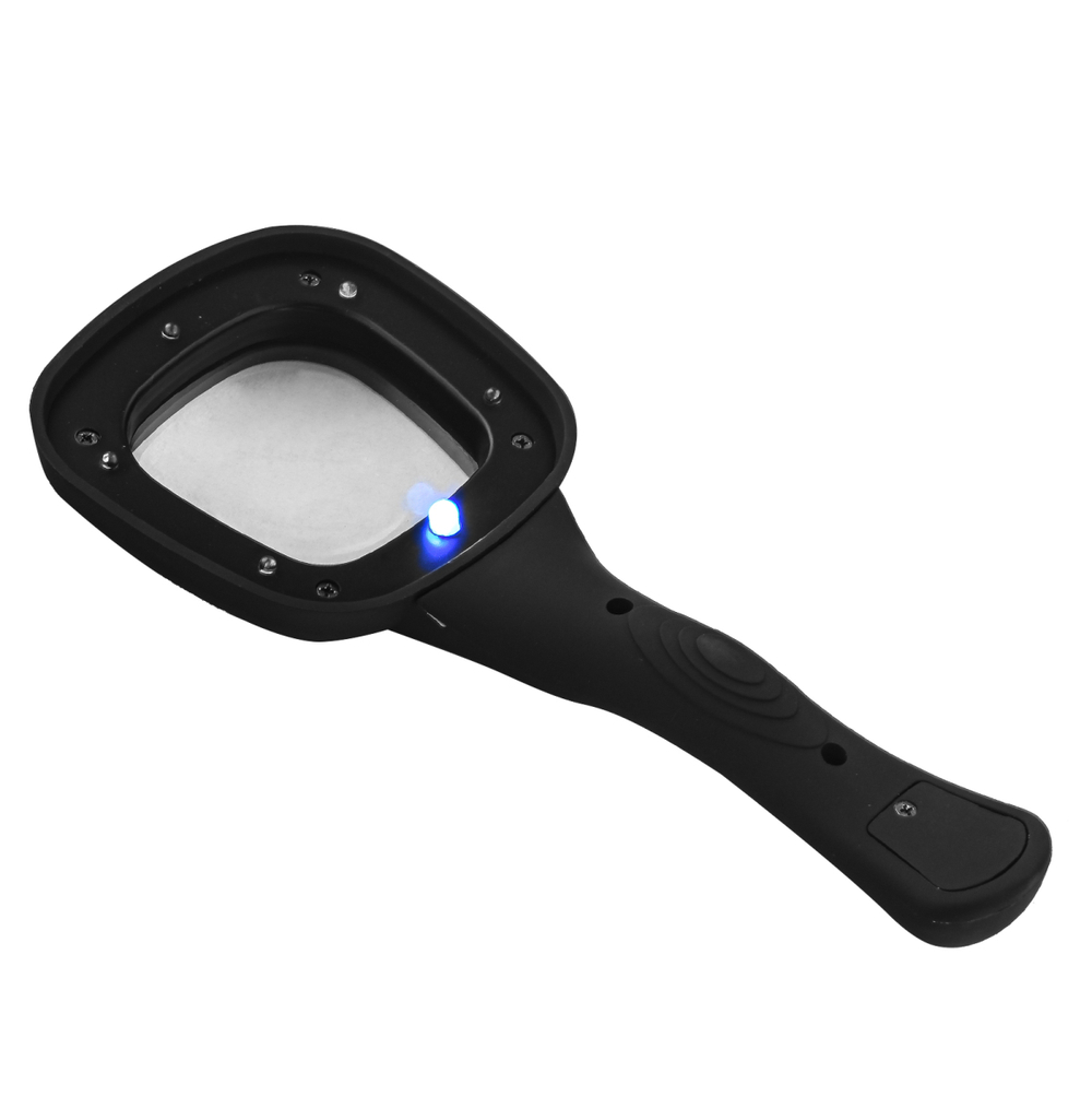 Лупа Veber 60Х3 с подсветкой LED+UV