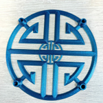 Подставка для дракона, шарнирных, гибких фигурок и игрушек, мерцающая синяя, 3D печать