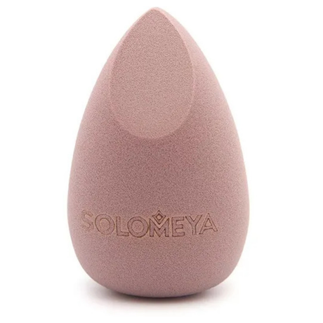 Solomeya Вытянутый спонж для макияжа с двойным срезом Серо-коричневый