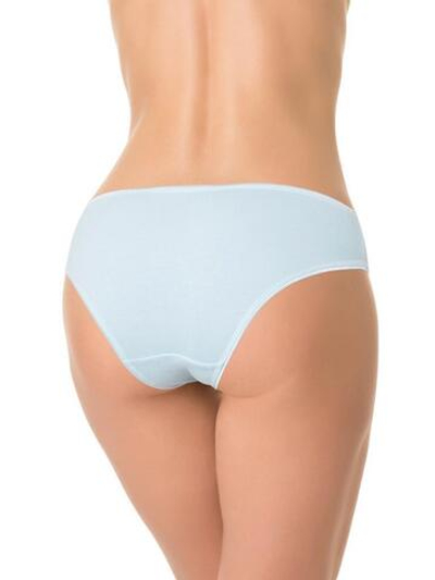 Классические трусики-слипы из хлопка (Размер: L) (Цвет: голубой)