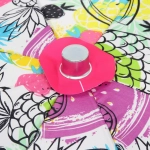 Зонт пляжный D=240 см, h=220 см, «Принт АРТ11692-8», с наклоном и покрытием от нагрева, ДоброСад