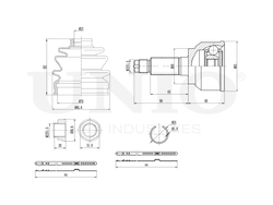ШРУС внешний UNIO CVJ-20125