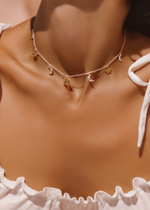 Колье "Гелиос" с позолотой