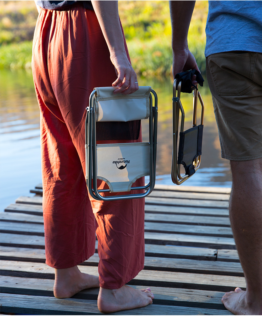 Стул складной Naturehike Yamami L03 со спинкой, черный (NH18M001-Z)