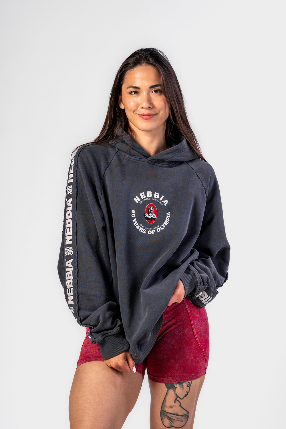 Толстовка Washed Hoodie HERITAGE 793 Темно Серая