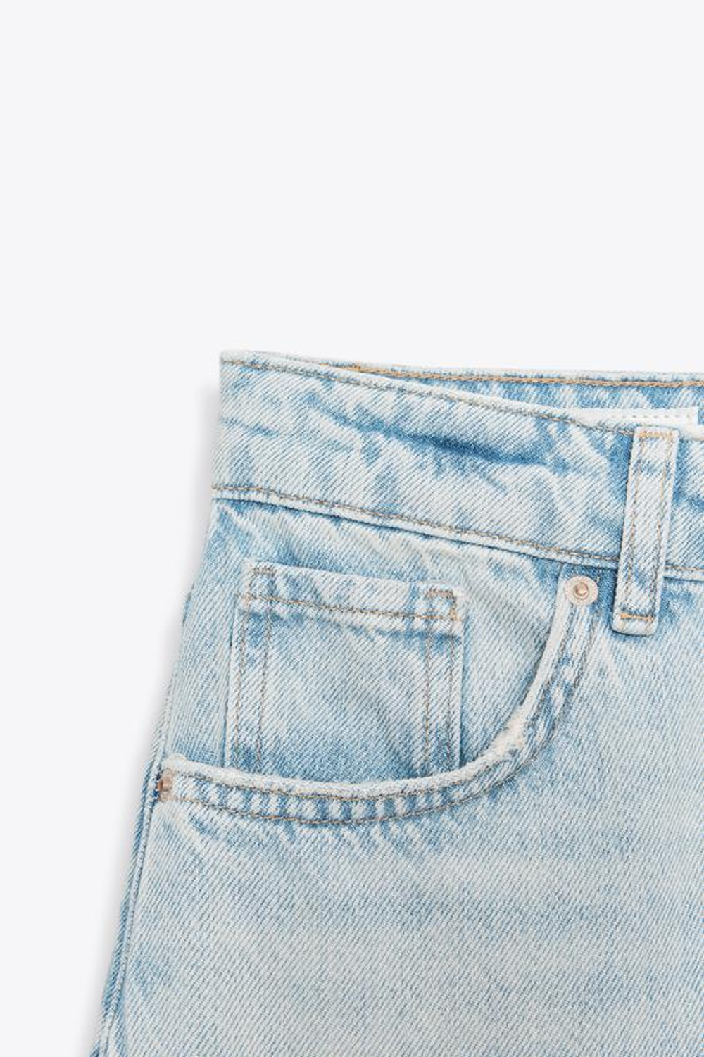 aoi様 ZARA ДЖИНСЫ BARREL TRF С ВЫСОКОЙ ПОСАДКОЙ, ГОЛУБОЙ, 6688/033