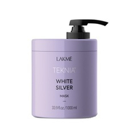 Тонирующая маска для нейтрализации желтого оттенка волос Lakme Teknia White Silver Mask 1000мл