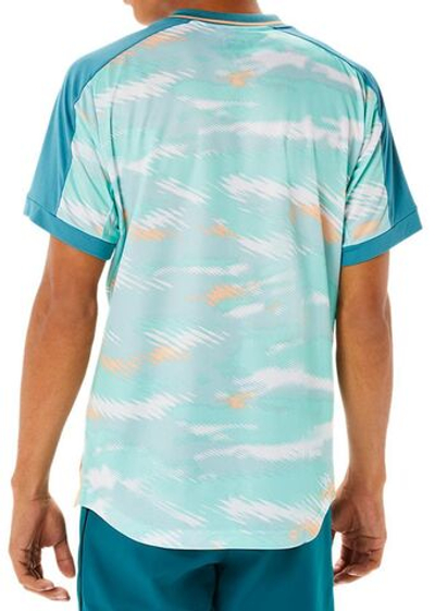 Мужская теннисная футболка Asics Match Graphic SS Top - misty pine
