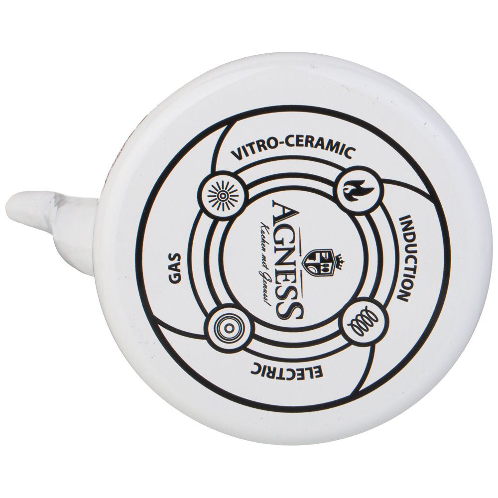 ЧАЙНИК AGNESS ЭМАЛИРОВАННЫЙ СО СЪЕМНЫМ ФИЛЬТРОМ ИЗ НЖС СЕРИЯ "FAMILY HOUSE", 1,1 Л