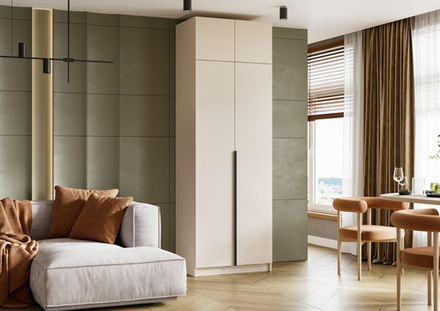 Шкаф с антресолью Лион ШК-01 Кашемир