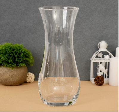 Ваза "Флора" 25,5 см прозрачная