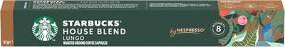 Кофе в капсулах Starbucks By Nespresso House Blend, 1 упаковка по 10 штук - STARBUCKS