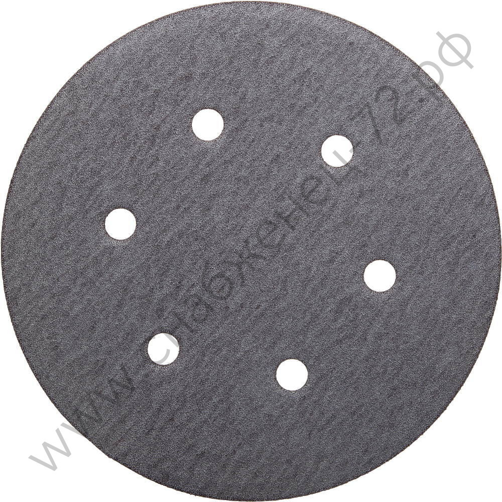 Круг шлифовальный URAGAN ″Универсальный водостойкий с покрытием стеарата цинка″ на липучке, 6 отв., P180, 150мм, 5шт