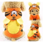 Кофта - толстовка с капюшоном для собак мелких пород «МОДНЫЙ БРО», тигрёнок, размер XL (22*27*43см) Ultramarine