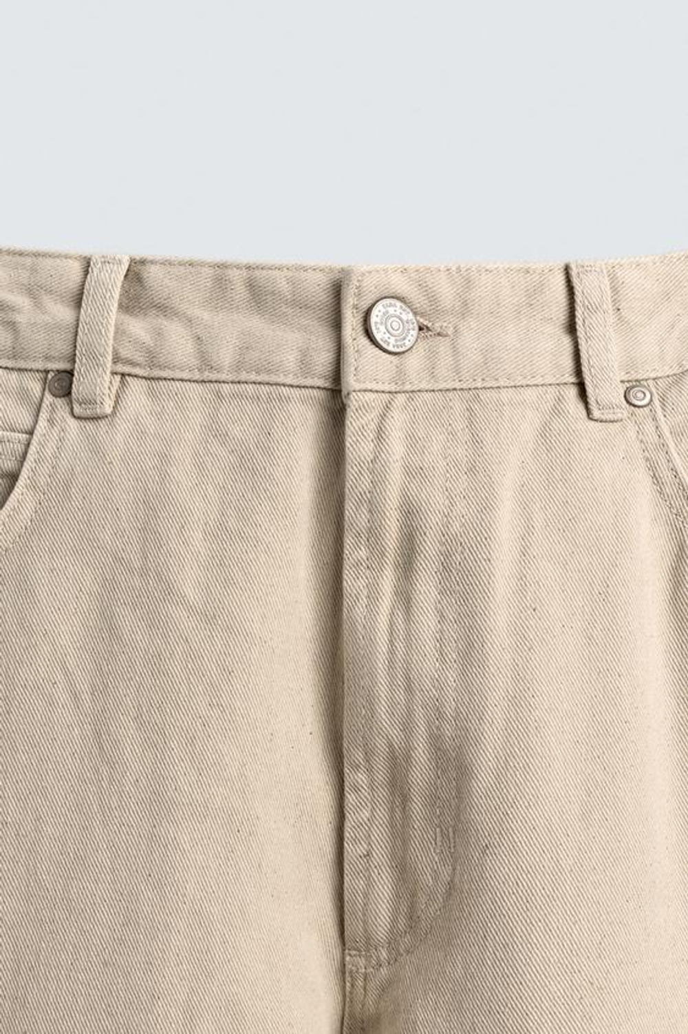 ZARA Х FORD ШИРОКИЕ БРЮКИ С ПРИНТОМ, СЕРО-БЕЖЕВЫЙ