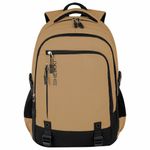 Рюкзак HEIKKI VALUABLE (ХЕЙКИ) универсальный, 2 отделения, отделение для ноутбука, бежевый, 48x33x19 см, 273870