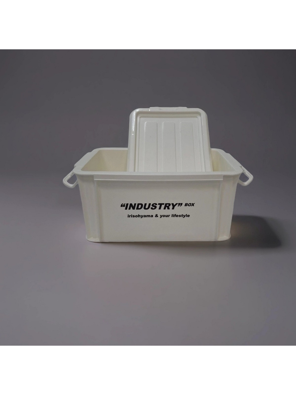 Контейнер IRIS для хранения, с крышкой, 20,5х34,5х16,5 см. белый