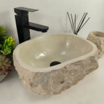 Раковина из мрамора Erozy Cream EM-65570 37*28*16 0868